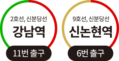 강남역, 신논현역